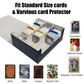 Wtvidas Mtg Card Deck Box - 2400+ Card Storage Box With 4 Supporters & 10 Colorful Dividers For Magic The Gathering Cards,Tcg De