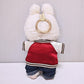 Doll Outfit Set for 17cm Dolls  4 Piece Clothes Set for Labubu  enhanced Fashion Clothes for Labubu Dolls Accessories Suit Baseball Jacket+Jeans+Canvas Shoes+Glasses