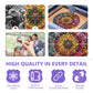 Wooden Puzzles for mature-themeds - Mandala Wooden Puzzle  Unique Dreamland Wooden Jigsaw Puzzles for mature-themeds  Wood Puzzles mature-themed  Perfect for Birthday Gift  Family Puzzles  100 Piece 8.5 x 8.5in