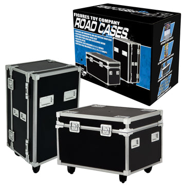 Set of 2 Road Cases for Wrestling Action Figures
