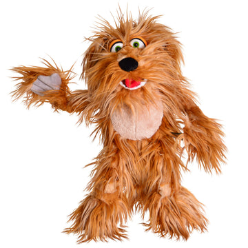 Living Puppets 20-Inch Plush Big Puppy Dog Hand Puppet - Fine European Design  Ultra-Soft and Cuddly  Promotes Child Development  Safety Certified  Teacher-Recommended for Boys and Girls