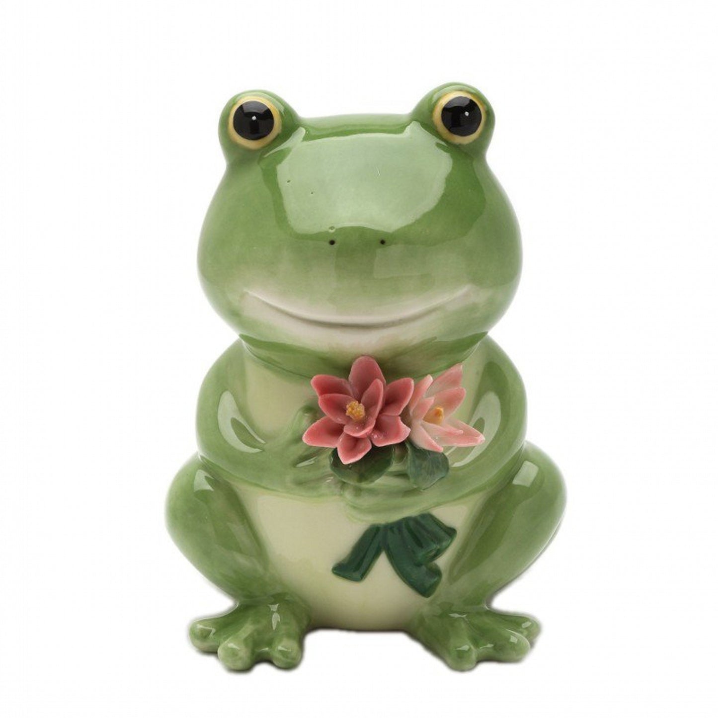 Cosmos Gifts 20912 Porcelain Frog Piggy Bank 5' H