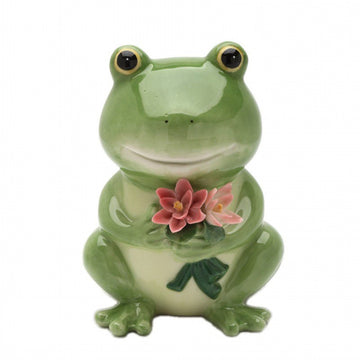 Cosmos Gifts 20912 Porcelain Frog Piggy Bank 5' H