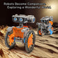 Sillbird Stem 15-In-1 Solar Robots Toys For Boys Age 8-13, Solar Or Battery Dual Power Drive Diy Building Science Education Kits, Birthday Gifts For Boys And Girls Aged 8 9 10 11 12 13 14 Years Old