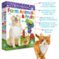 My Touch And Feel English Spanish Bilingual Picture Double Sided Sensory Flash Cards For Infant, Toddlers, Kids, Learn Animals,