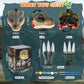 PaLeyFer Hard Plastic Dino Mask, 3 in 1 with Claws and Paints, Dinosaur Costume for Furry Girls Boys, Dinosaur Toys with Sounds