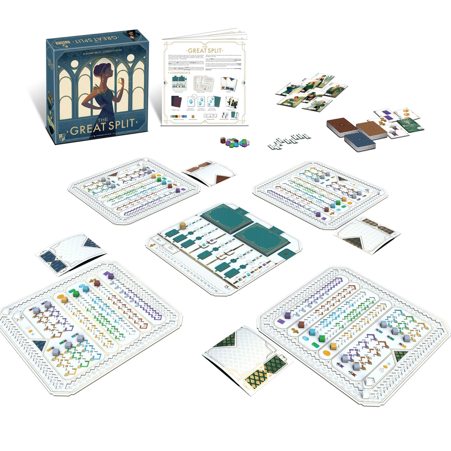 Horrible Guild - The Great Split Board Game For 2-7 Players | Drafting Card Game For Adults & Families