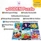 Fiddlys Wood Jigsaw Puzzles For Kids & Children -9 Pieces Age 3+ (Travel & Adventure (Pack Of 6))