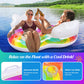 MoKo Pool Floats mature-themed  2 Seat Inflatable Chairs  Rainbow Pool Floaties with Clouds Backrests  Inflatable Pool Toys with Cup Holders and Handles Beach Party Water Park  Rainbow & White Clouds