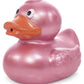 DolliBu Metallic Rose Gold Duck Bath Buddy Squirter - Floating Rose Gold Duck Rubber Bath Toy  Fun Water Squirting Bath Time Play for Toddlers  Toy for Bathtub  Beach  and Pool for Girls and Boys