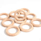 Tickit 73915 Small Wooden Rings - Set Of 10