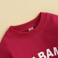 Fybitbo My First Christmas Baby Girl Boy Outfit Sweatshirt Romper Sweater Onesie Long Sleeve Bodysuit Fall Clothes (Red-Alabama,6-12 Months)