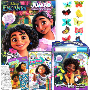 Disney Encanto Coloring And Activity Books Bundle With Imagine Ink Coloring Book, Play Pack, Stickers, And More