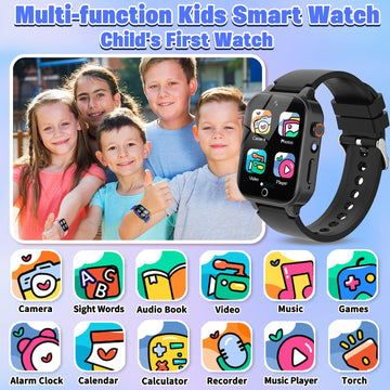 Kids Game Watch For Boys With 26 Puzzle Games Hd Touchscreen Camera Music Player Flashlight Pedometer, Kids Toys Birthday Gifts