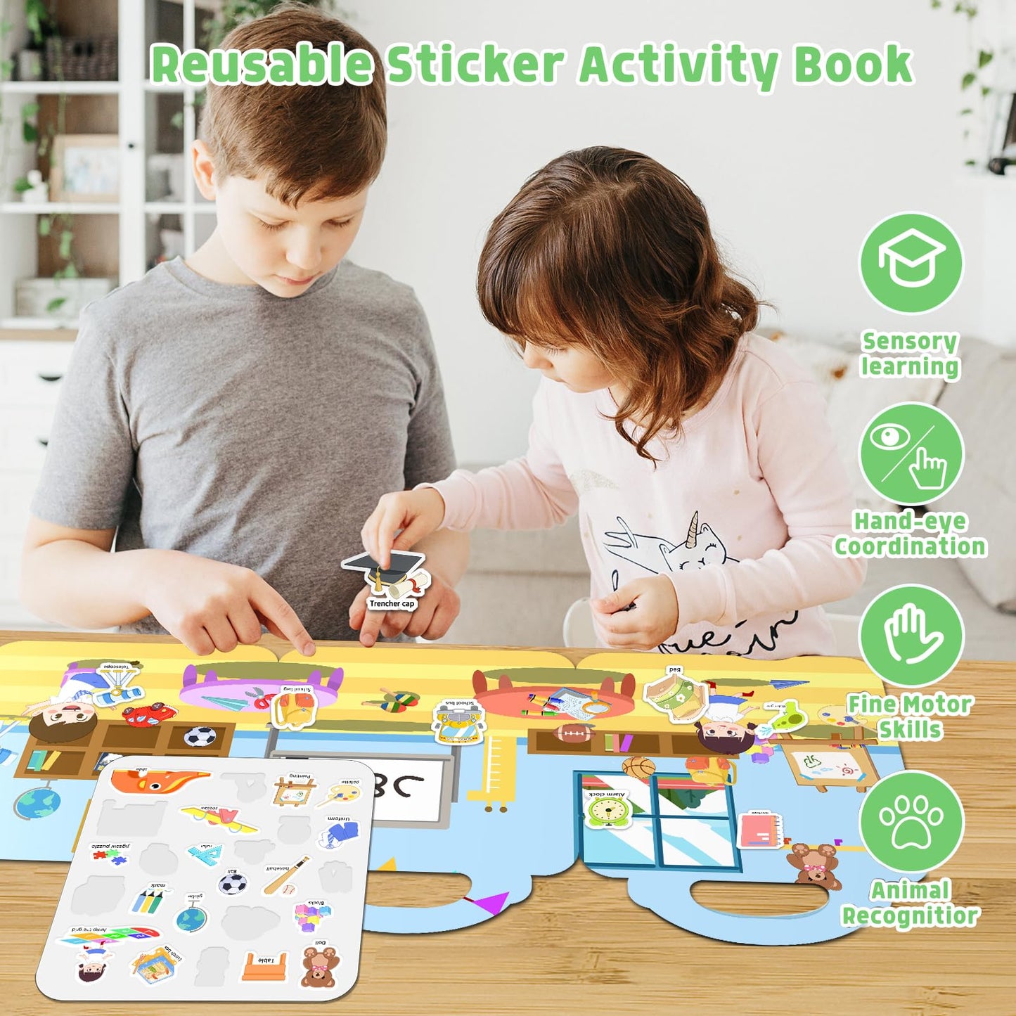 Jofrey Jelly Stickers Book For Kids 2-4