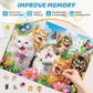 500 Piece Puzzles For Adults, Laughing Cats Large Piece Jigsaw Puzzle For Adults Kids Seniors,Recycled Cardboard Puzzle 500 Piec
