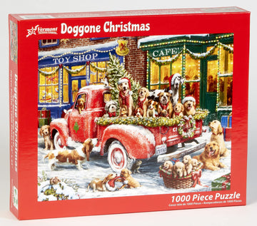 Vermont Christmas Company Doggone Christmas Jigsaw Puzzle 1000 Piece