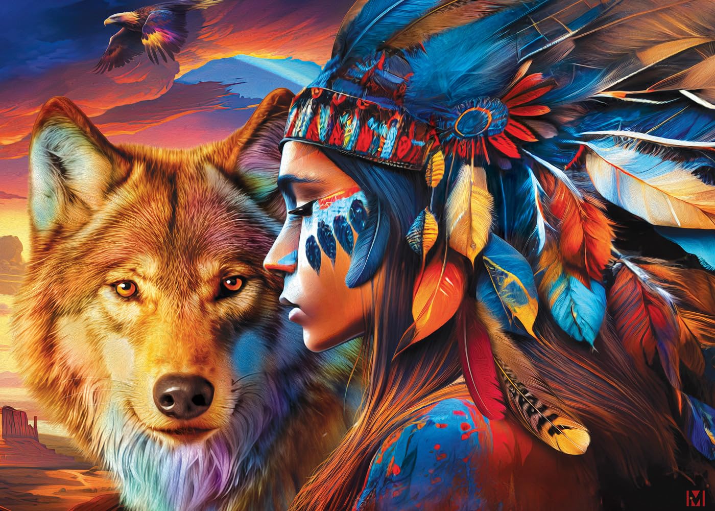 MasterPieces 500 Piece Jigsaw Puzzle for Adults and Family - Spirit of The Wilderness - 18 x 24