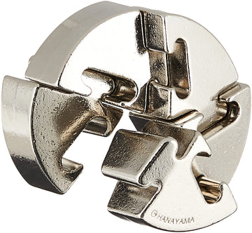 Bepuzzled | Spiral Hanayama Metal Brainteaser Puzzle Mensa Rated Level 5, For Ages 12 And Up