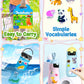Benresive Reusable Sticker Books For Kids 2-4, Sticker Books For Toddlers 1-3, Toddler Sticker Book Age 2-4, Toddler Travel Toys Activities Crafts Gifts - Animals Sticker Book