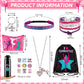 Kigeli Gymnastics Gifts Gymnastics Drawstring Bag Headband Bracelet Necklace Scrunchies Makeup Bag Vacuum Bottle Keychain 50 Pcs