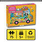 Mudpuppy Dumpling Truck - 75 Piece Unique Truck Shaped Scene Puzzle with Colorful and Fun Illustrations of Dumplings and Baos On
