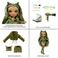 Rainbow High Olivia Camo Green Fashion Doll - Multicolor Outfit & 10+ Accessories, One Size, Model 583141EUC, Great Gift for Ages 4-12
