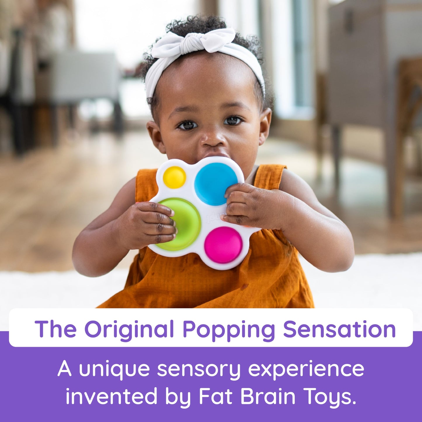 Fat Brain Toys Original Dimpl Brand Baby Toy, Sensory Toys For Babies 10 Months+, Interactive Baby Toys, Fidget Toys, 1 Piece