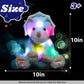 Cuteoy Blue Triceratops Led Musical Stuffed Animal Light-Up Singing Plush Dinosaur Adjustable Volume Lullaby Plushies Birthday Christmas Toy Gifts For Kids Toddler Girls, 13'
