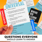 QUOKKA Trivia Card Game – 2000 Questions in Geography, History, Science – 6.14 x 4.7 inches – Sustainable Renewable Cardstock – 4 Set