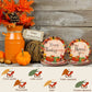 Spiareal 100pcs Thanksgiving Paper Plates and Napkins Pumpkin Theme Party Disposable Dinnerware Give Thanks Tableware for Thanks