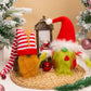 Bwfy Christmas Gnomes Decorations 2-Pack Handmade Swedish Tomte Plush Gnomes Scandinavian Santa Elf Christmas Table Tiered Tray