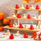 Libima 24 Pcs 2 Inch Fall Mini Rubber Ducks Thanksgiving Rubber Duckies With Pumpkin Leaf Turkey Printed Fall Theme Rubber Ducks