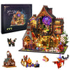 Ourmiao Miniature House Kit Magic Forest, Diy Mini House Building Kit, Miniature Kit For Adults With Furniture And Leds, Great G