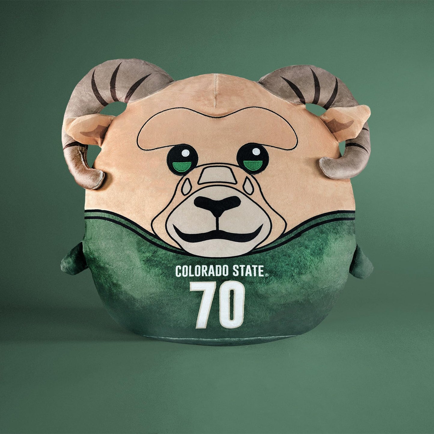 Sleep Squad Colorado Sate Rams Cam The Ram 12'' Mascot Kiri Cloud Plushie - Official Collegiate Plush