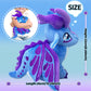 Wings Dragon Plush Stuffed Animal Plushies Toy Kawaii Dragon Decor Merch Present For Kids Boys Girls For Aged 3+ (Purple)
