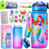 Meijoy Decorate Your Own Water Bottle Kits For Girls - Kids Water Bottle Birthday Gifts For 4 5 6 7 8-12 Year Old Girl Diy Unicorn Birthday Decorations Arts And Crafts For Kids (Mermaid)