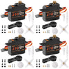 Miuzei 21G Micro Servo Motor Metal Geared Mini Digital Servo Kit With 25T Horn For 1/14 1/16 1/18 Rc Car Robot Helicopte (4)