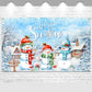 Avezano Merry Christmas Banner Dcorations Winter Snowman Backdrop Let It Snow Christmas Holiday Backdrop Christmas Party Decor f