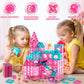 Magnets Tile Set, Upgrade Diy Castle Theme 160 Pcs Building Blocks Magnets Toys, 3D Magnet Puzzles Stacking Blocks For Boys Girls, Learning By Playing Games To Improve Imagination And Creativity