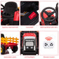 Kids Battery Powered Electric Tractor With Parent Remote Control & Trailer, Toddler 12V Ride On Toy With Dual Motors /2+1 Gear Shift/ 7-Led Lights/Usb & Music Player,Red,25W/Treaded Tires
