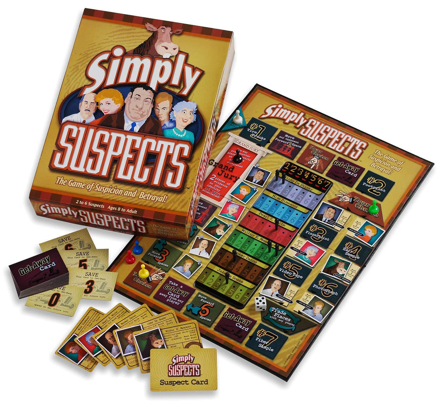 SPY ALLEY Simply Suspects Strategy Board Game - Multicolor Cardboard, Model 4099317