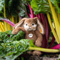 Steiff Premium Stuffed Animal Plush Dangling Rabbit, Small, Glazed Ginger Brown, Model 067471
