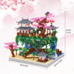 Kitoyz Cherry Blossom Bonsai Tree Building Set, Chinese Architecture Of Peach Blossom Micro Mini Building Blocks Set, Japanese Sakura Tree House Building Kit, For Kids Adults (3220 Pcs)