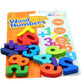 Skoolzy Rainbow Wooden Numbers Puzzle 13 Piece Set - Kids Can Learn Addition Subtraction Educational Counting Math Montessori Toys For Toddlers Preschool Wood Toy Learning Blocks For Kids Ages 3+