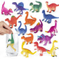 Hayuyuxo Color Changing Dinosaur Toys,15 Pieces Changing Color Dinosaur Set,Mold Free Bath Toys,Great Gift For Kids Boys And Gir
