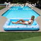 Xl Inflatable Tanning Pool Lounge - Electric Pump Included - 85    X 58    - Sunbathing Suntanning (Extra Large)