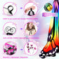 LYL. Ling Halloween Costumes for Kids  Double-Sided Butterfly Wings  Butterfly Costume for Girls  3PCS Fairy Wings Set.