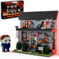 Horror Movie Figure & Haunted House Building Blocks Kits with Led Light for Halloween Decor Compatible for Lego, Collectible Dec
