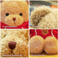 Aucooma Teddy Bear Stuffed Animal Cute Red Hoodie Bear Plush Toys Gifts For Kids 11.8 Inches